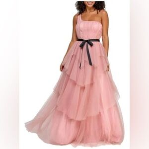 City Studio Pink Dress with Black Label